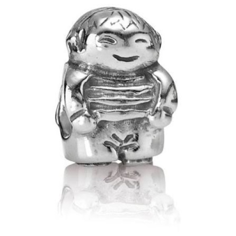 Pandora retired little boy silver charm
